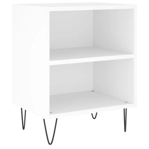 Nachttische 2er Set Weiß 40x30x50 cm