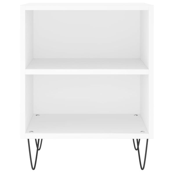 Nachttische 2er Set Weiß 40x30x50 cm