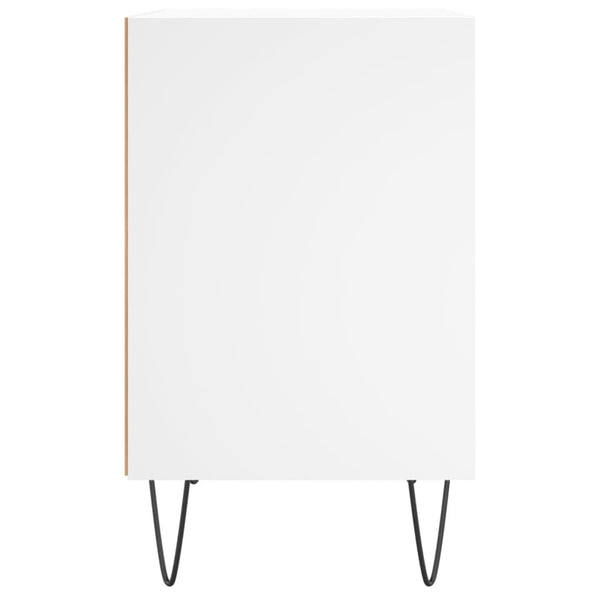 Nachttische 2er Set Weiß 40x30x50 cm