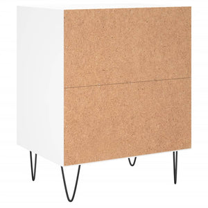 Nachttische 2er Set Weiß 40x30x50 cm