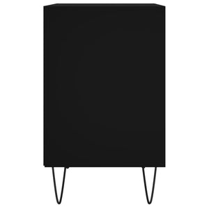 Schwarze Nachttische, 2er-Set, 40x30x50 cm