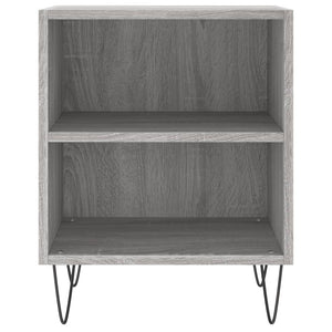 Nachttische 2er Set Grau Sonoma 40x30x50 cm
