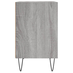 Nachttische 2er Set Grau Sonoma 40x30x50 cm