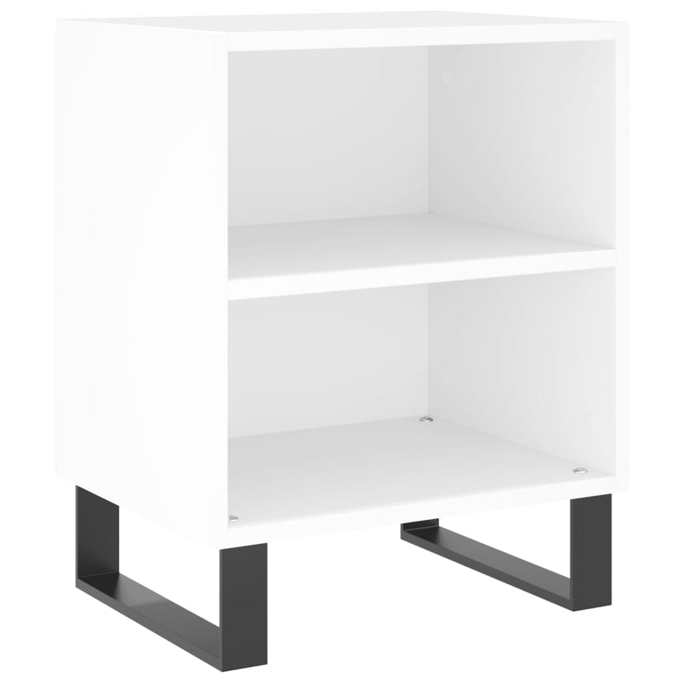 vidaXL Nightstand White 40x30x50 cm Engineered Wood