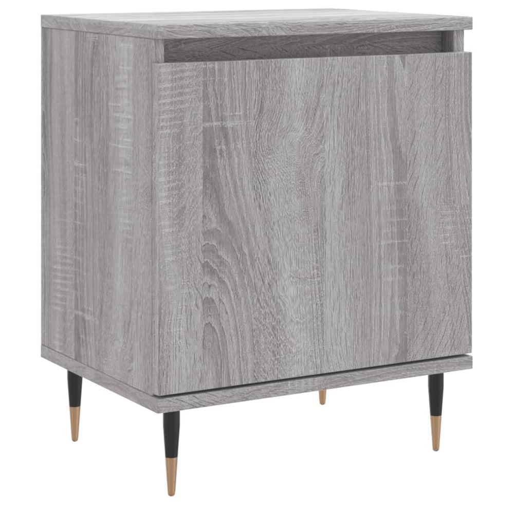vidaXL Nightstand Gray Sonoma 40x30x50 cm Engineered Wood