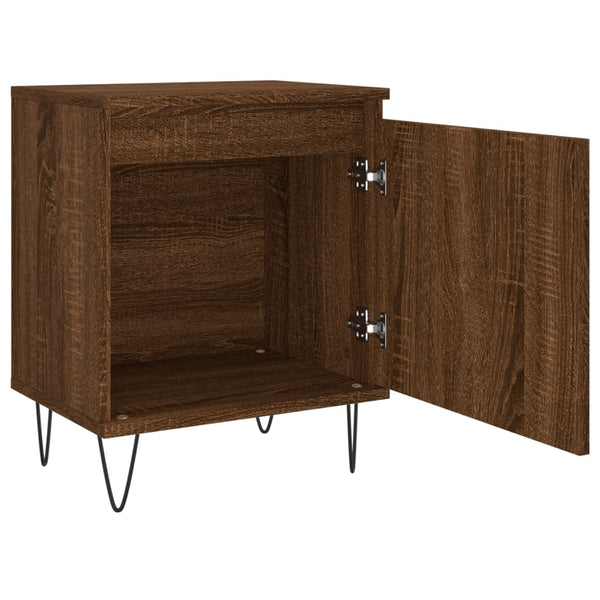 Nachttisch Braun Eichenoptik 40x30x50 cm