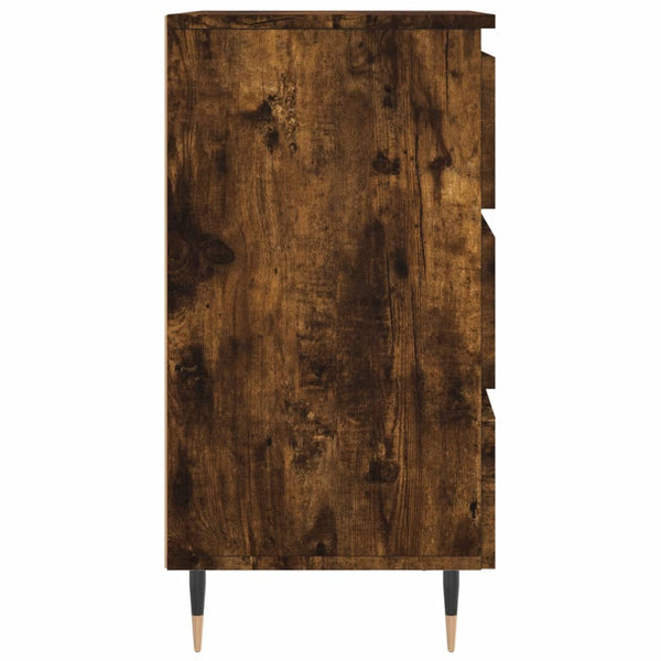 Nachttische 2er Set Räuchereiche 40x35x69 cm