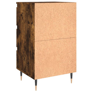 Nachttische 2er Set Räuchereiche 40x35x69 cm