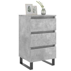 Nachttische 2er Set Betongrau 40x35x69cm