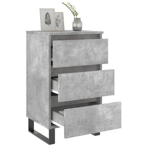 Nachttische 2er Set Betongrau 40x35x69cm