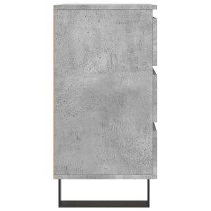 Nachttische 2er Set Betongrau 40x35x69cm