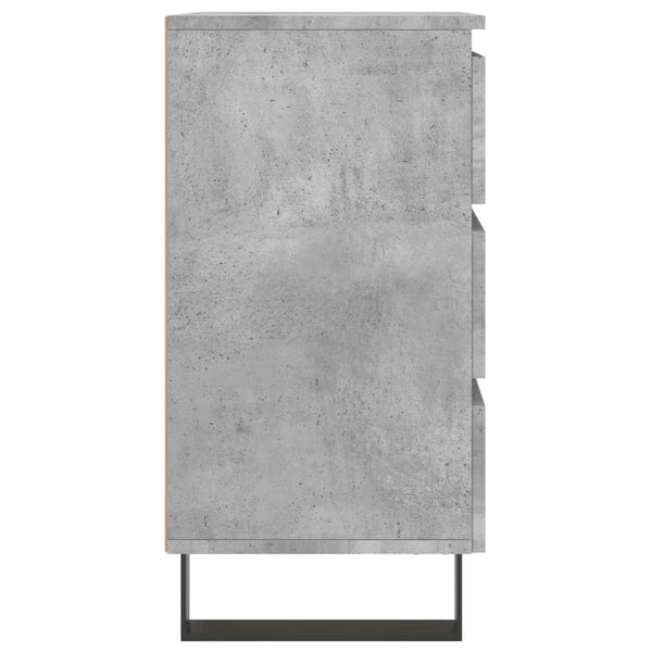 Nachttische 2er Set Betongrau 40x35x69cm