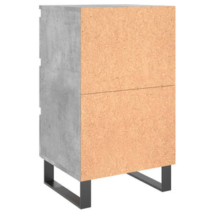 Nachttische 2er Set Betongrau 40x35x69cm