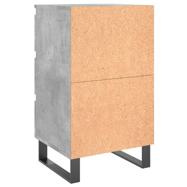 Nachttische 2er Set Betongrau 40x35x69cm