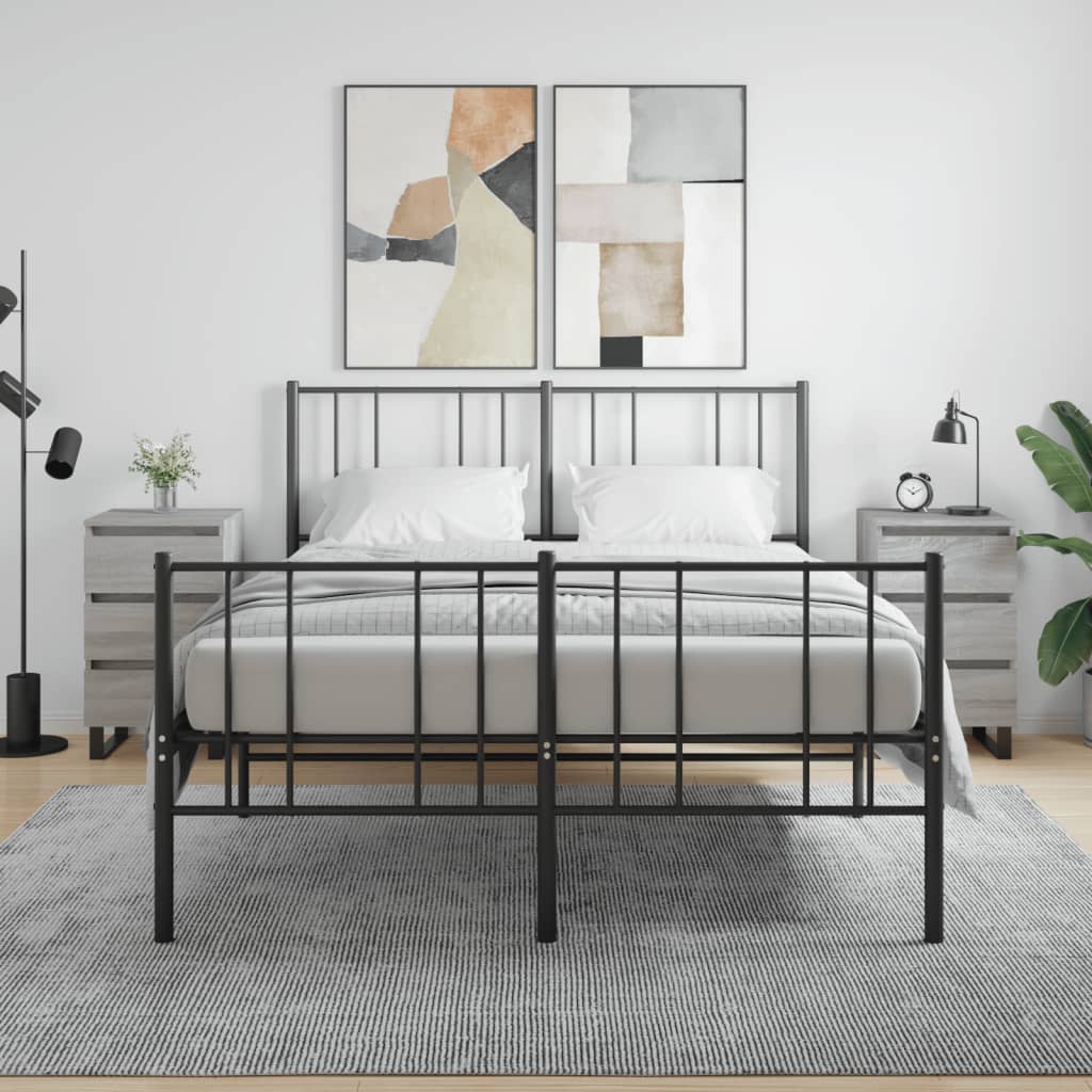 Nachttische Grau Sonoma 2er Set