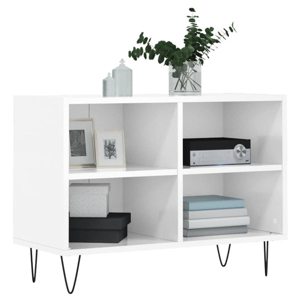 TV-Schrank Hochglanz Weiß 69,5 cm