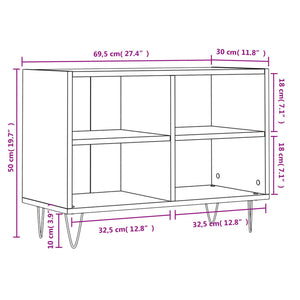 TV-Schrank Hochglanz Weiß 69,5 cm