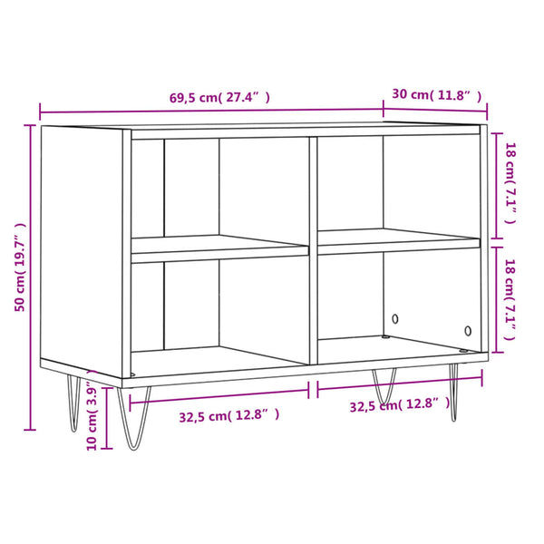 TV-Schrank Sonoma Eiche 69,5 cm