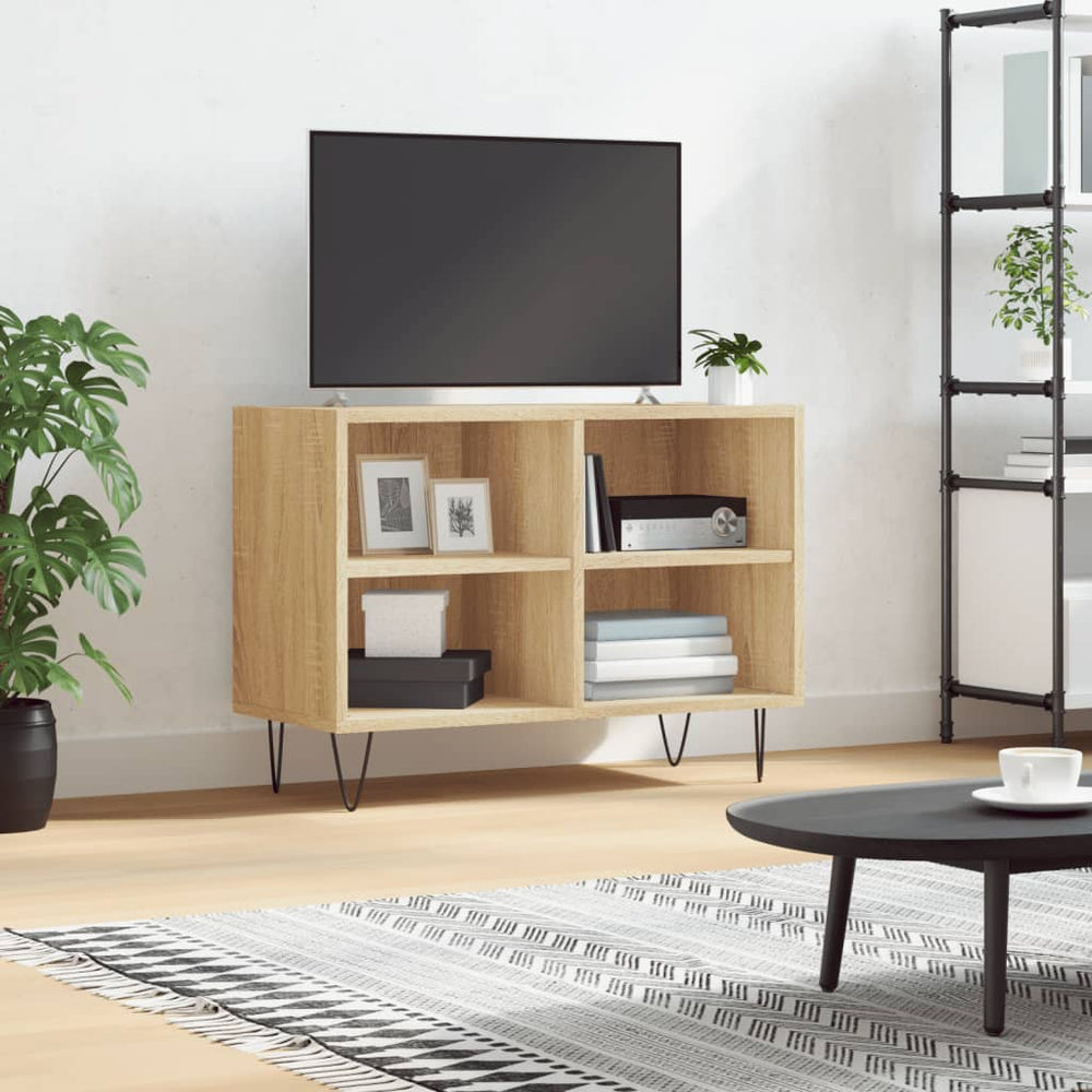 Meuble TV vidaXL chêne Sonoma 69,5x30x50 cm en bois d'ingénierie