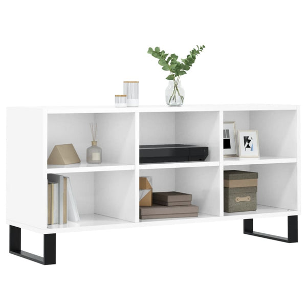 TV-Schrank Hochglanz Weiß 103,5 cm