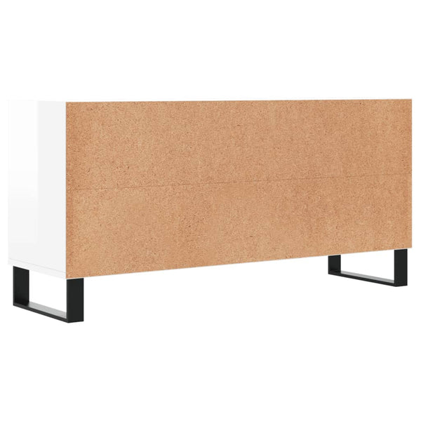 TV-Schrank Hochglanz Weiß 103,5 cm