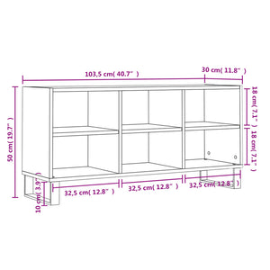 TV-Schrank Hochglanz Weiß 103,5 cm
