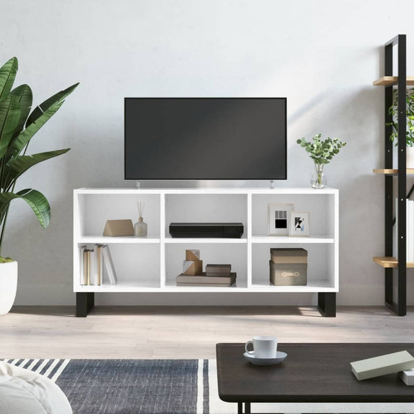 TV-Schrank Hochglanz Weiß 103,5 cm