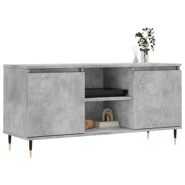 Betongrauer TV-Schrank 104 cm