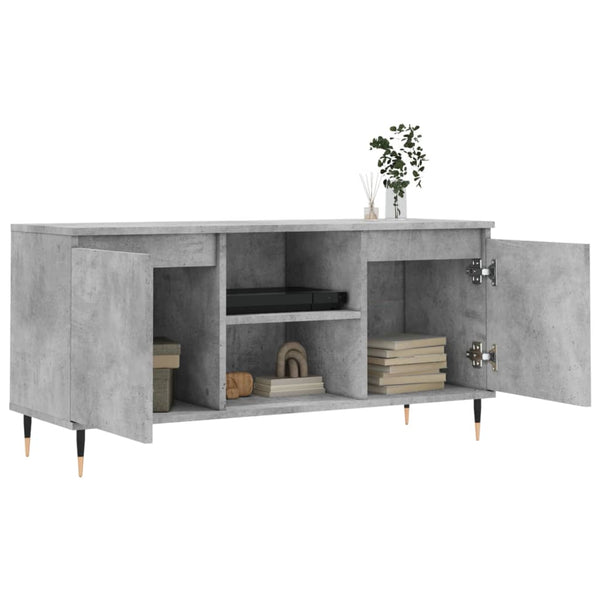 Betongrauer TV-Schrank 104 cm