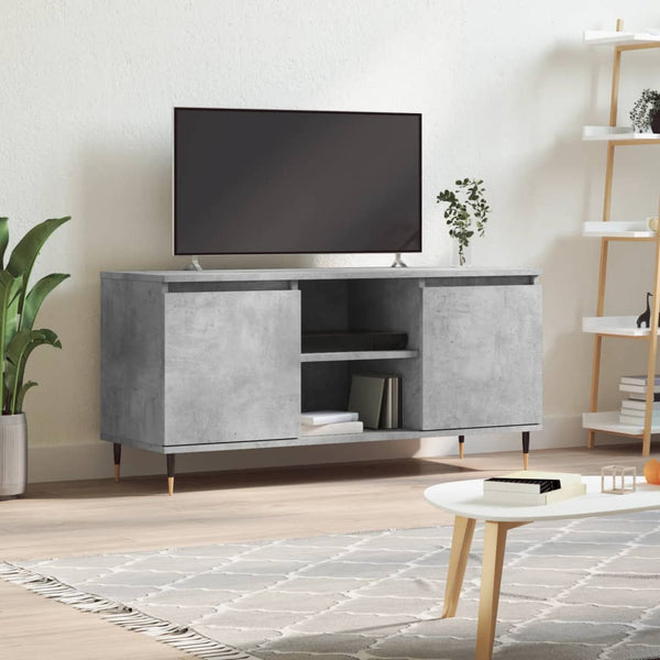 Betongrauer TV-Schrank 104 cm