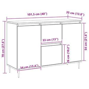 Weißes Sideboard 101,5 cm