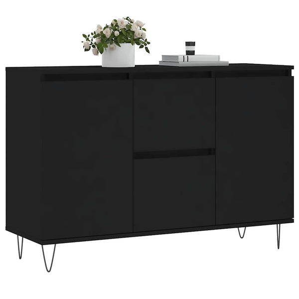 Schwarzes Sideboard 101,5 cm
