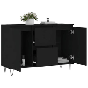 Schwarzes Sideboard 101,5 cm