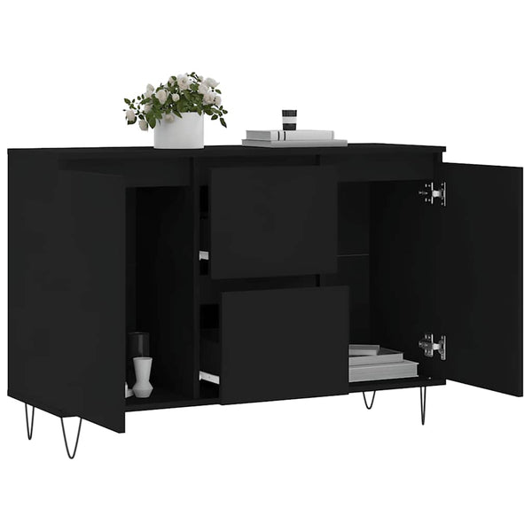 Schwarzes Sideboard 101,5 cm