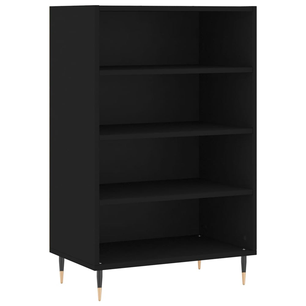 Schwarzes Highboard 57x35x90 cm