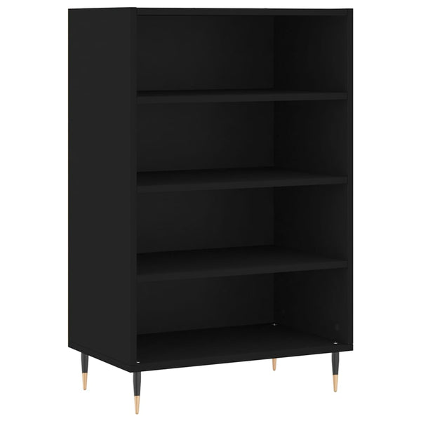 Schwarzes Highboard 57x35x90 cm