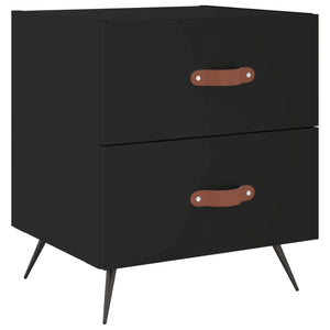Nachttische Schwarz 40x35x47,5cm, 2er-Set