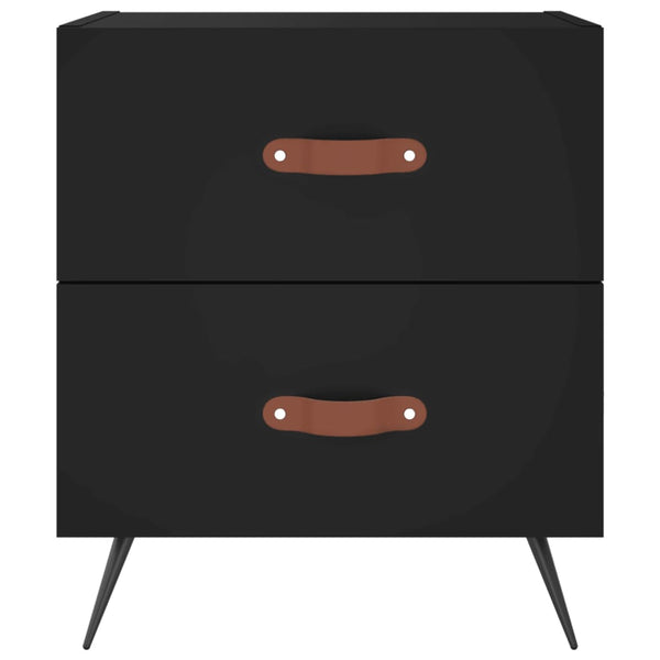 Nachttische Schwarz 40x35x47,5cm, 2er-Set