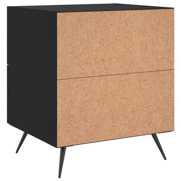 Nachttische Schwarz 40x35x47,5cm, 2er-Set