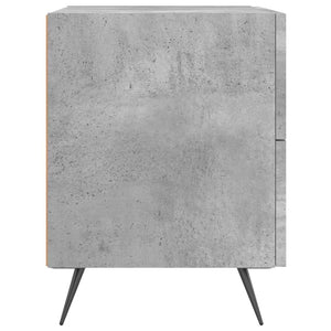 Betongrauer Nachttisch, 40 cm