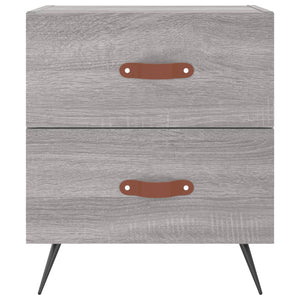 Nachttische 2er Set Grau Sonoma 40x35x47,5cm