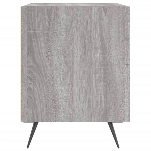 Nachttische 2er Set Grau Sonoma 40x35x47,5cm