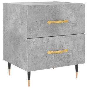 Nachttische 2er Set Betongrau 40x35x47,5cm