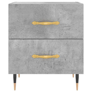 Nachttische 2er Set Betongrau 40x35x47,5cm