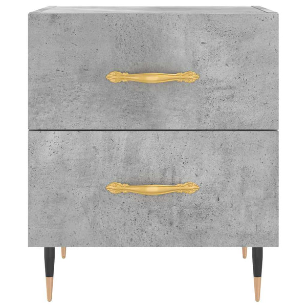Nachttische 2er Set Betongrau 40x35x47,5cm