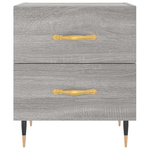 Grauer Nachttisch Sonoma, 40 cm