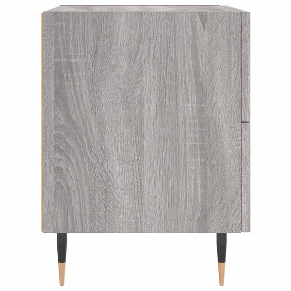 Grauer Nachttisch Sonoma, 40 cm