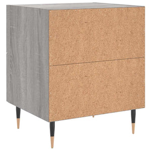 Grauer Nachttisch Sonoma, 40 cm