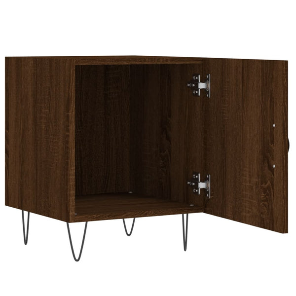 Nachttisch Braun Eichen-Optik 40x40x50 cm
