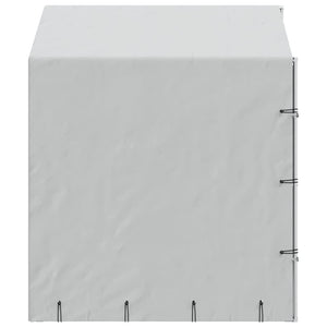 Outdoor-Hundezwinger mit Dach Silber 2x2x2,5 m Verzinkter Stahl